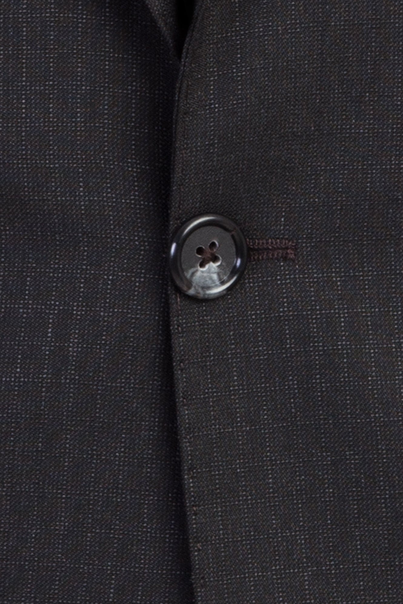 Koyu Antrasit Slim Fit Dar Kesim Yünlü Takım Elbise