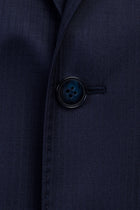 Açık Lacivert Slim Fit Dar Kesim Yünlü Takım Elbise