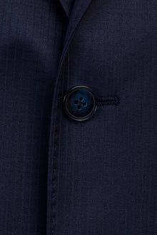 Açık Lacivert Slim Fit Dar Kesim Yünlü Takım Elbise