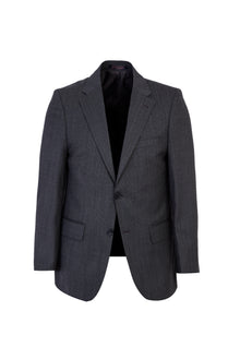 Orta Füme 4 Drop Relaxed Fit Rahat Kesim Yünlü Ku?gözü Tak?m Elbise-Abdullah Ki??l?