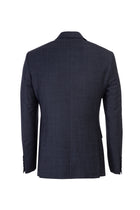 Koyu Lacivert Slim Fit Dar Kesim Yünlü Kuşgözü Takım Elbise