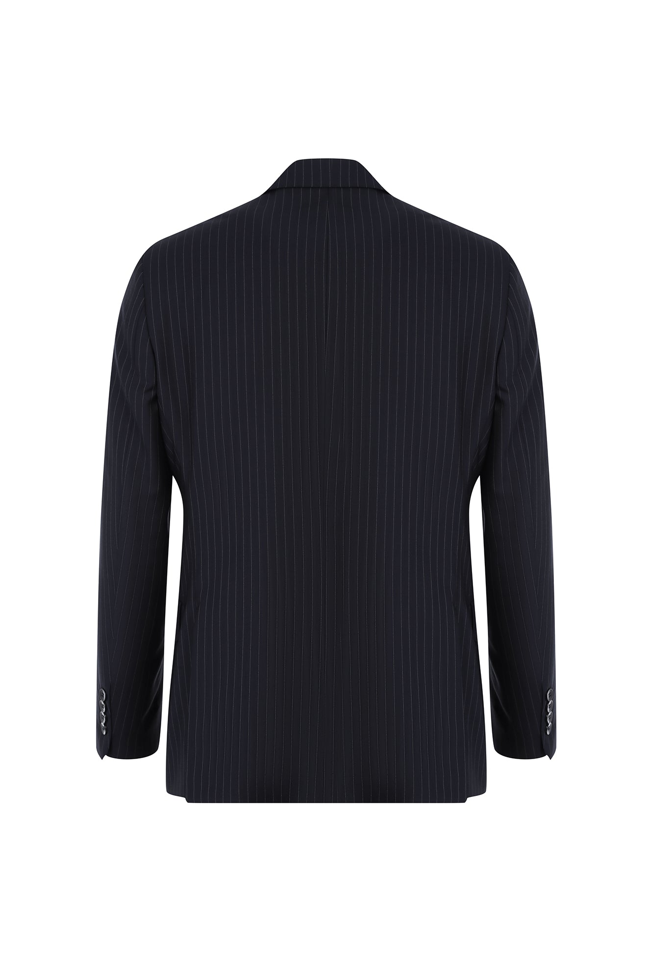 Siyah 7 Drop Slim Fit Dar Kesim Kruvaze Yün Tak?m Elbise-Abdullah Ki??l?