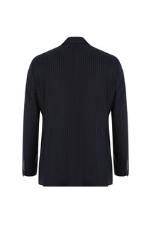 Siyah 7 Drop Slim Fit Dar Kesim Kruvaze Yün Tak?m Elbise-Abdullah Ki??l?