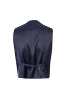 Siyah Slim Fit Dar Kesim Yelekli Çizgili Yün Tak?m Elbise-Abdullah Ki??l?
