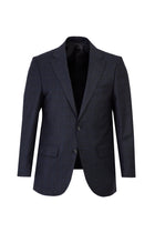 Koyu Füme Relaxed Fit Rahat Kesim Yünlü Klasik Kareli Takım Elbise