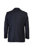 Koyu Füme Regular Fit Yünlü Kareli Takım Elbise