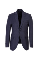 Orta Mor Slim Fit Dar Kesim Yünlü Ekose Takım Elbise