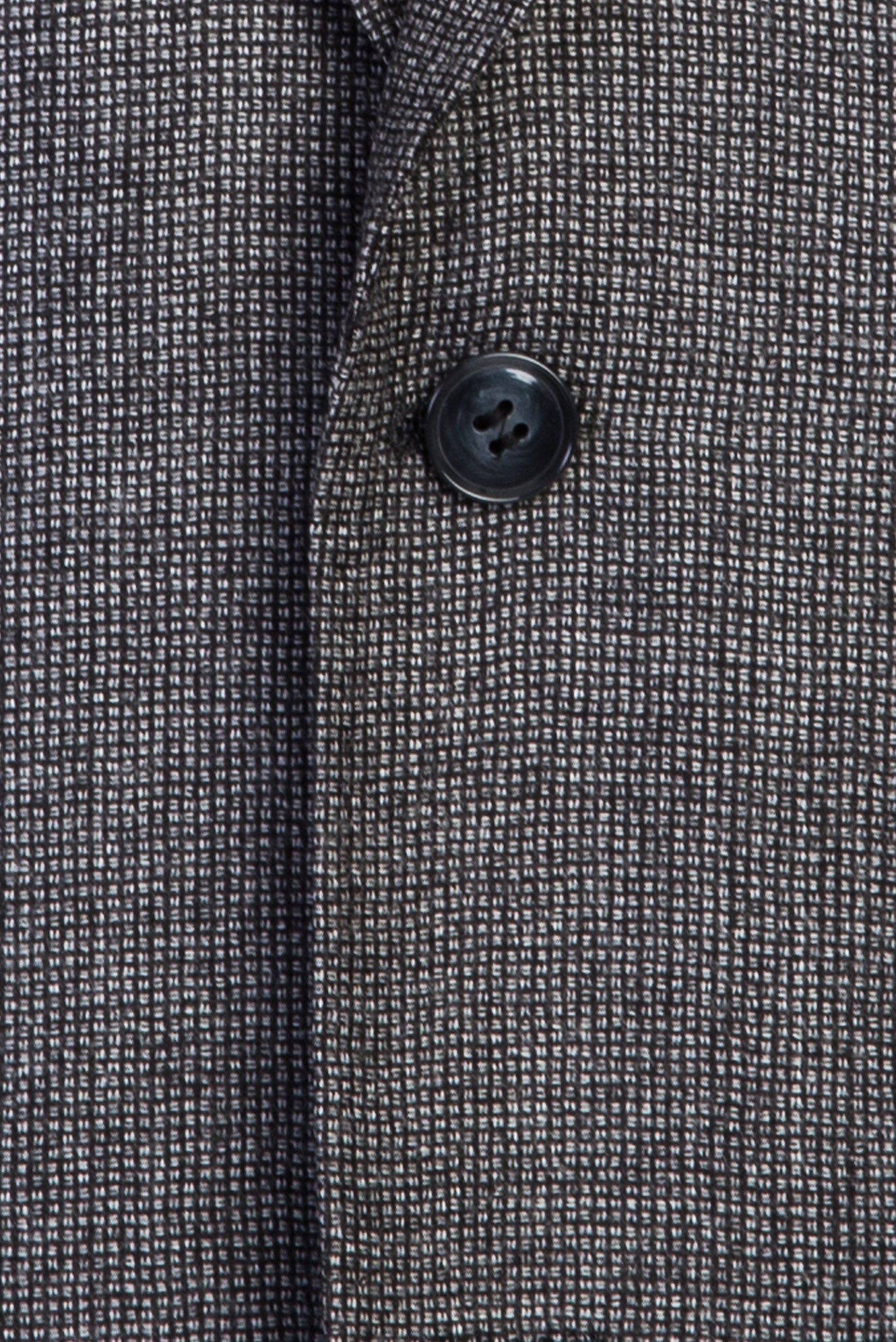 Orta Gri Relaxed Fit Rahat Kesim Desenli Klasik Yün Ceket