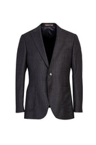 Koyu Füme Regular Fit Yün Ceket