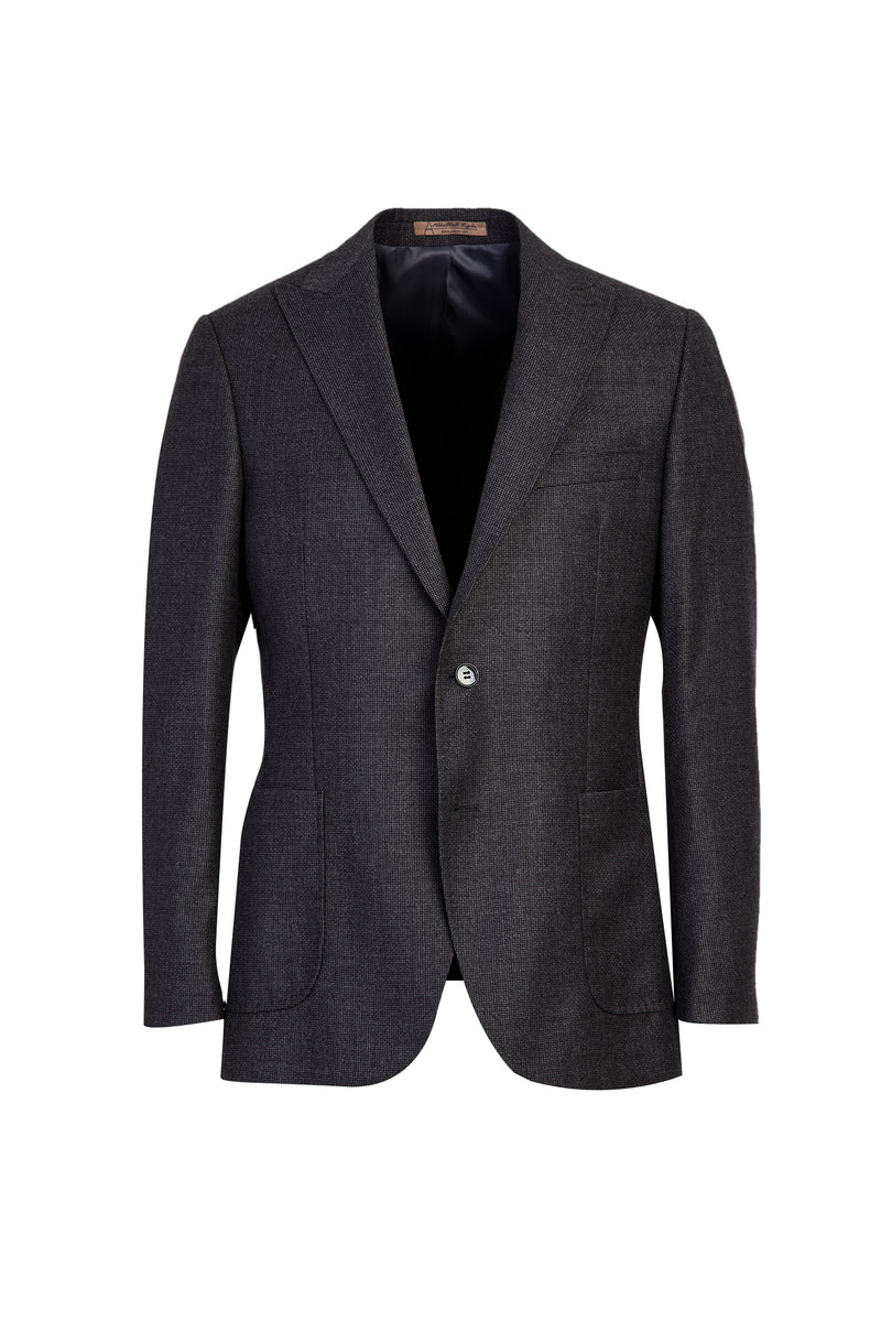 Koyu Füme Regular Fit Yün Ceket