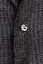 Koyu Füme Regular Fit Yün Ceket