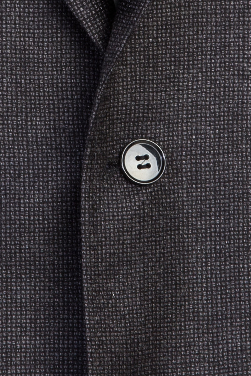 Koyu Füme Regular Fit Yün Ceket