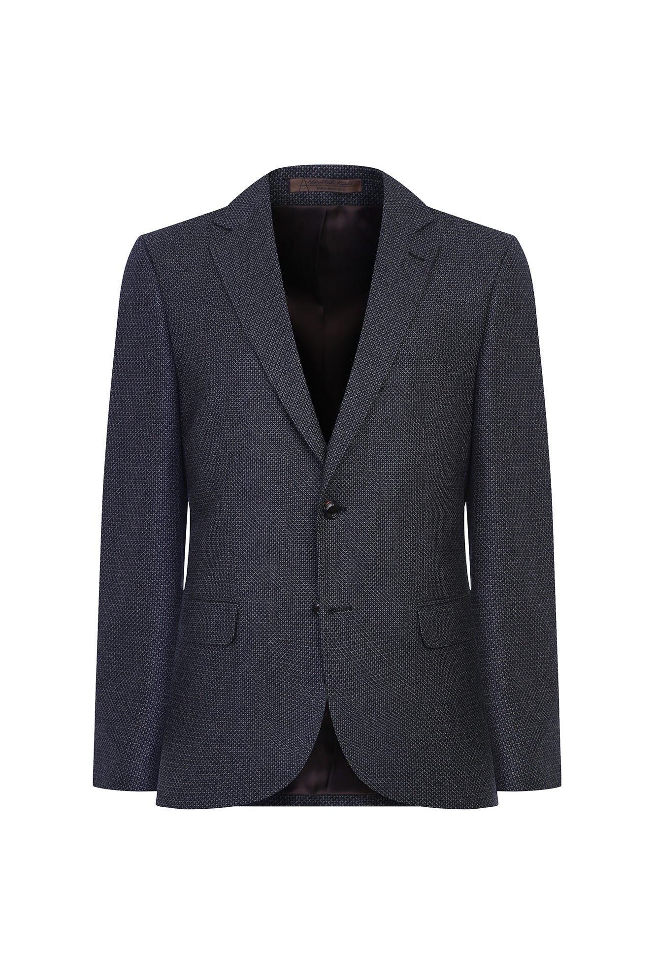 Orta Kahve Relaxed Fit Rahat Kesim Kaşmirli Desenli Klasik Ceket