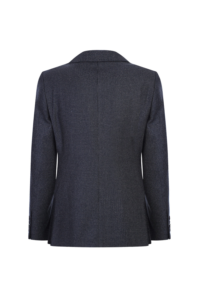 Orta Kahve Relaxed Fit Rahat Kesim Kaşmirli Desenli Klasik Ceket