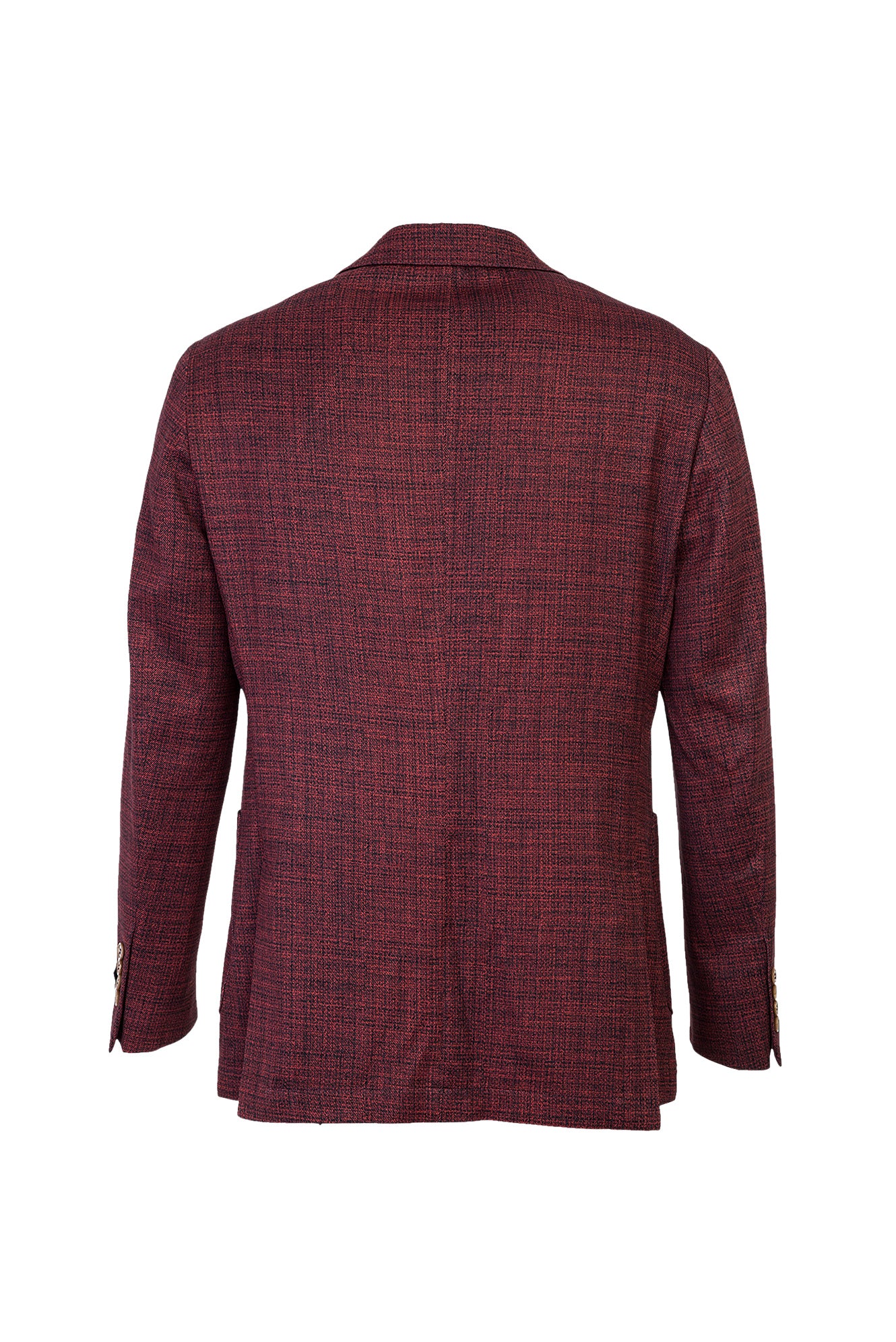 Kiremit Desenli Slim Fit Dar Kesim Ceket