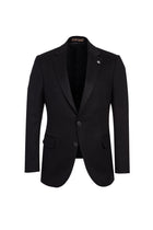 Açık Siyah Regular Fit Klasik Kaşmirli Ceket