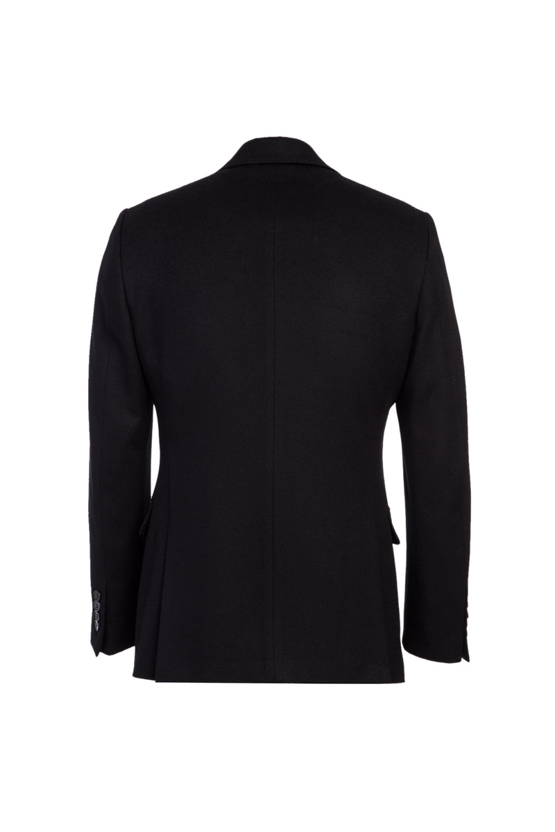 Açık Siyah Regular Fit Klasik Kaşmirli Ceket