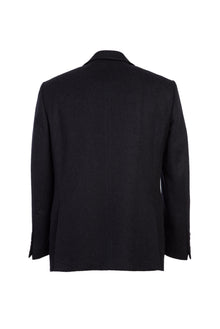 Siyah Relaxed Fit Rahat Kesim Kaşmirli Klasik Ceket