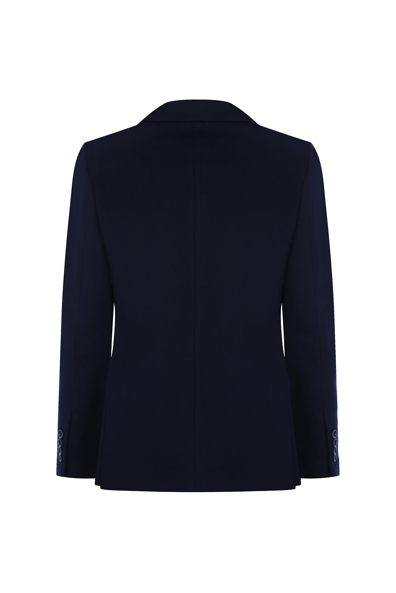 Orta Lacivert Slim Fit Dar Kesim Kaşmir Ceket