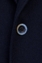 Orta Lacivert Slim Fit Dar Kesim Kaşmir Ceket