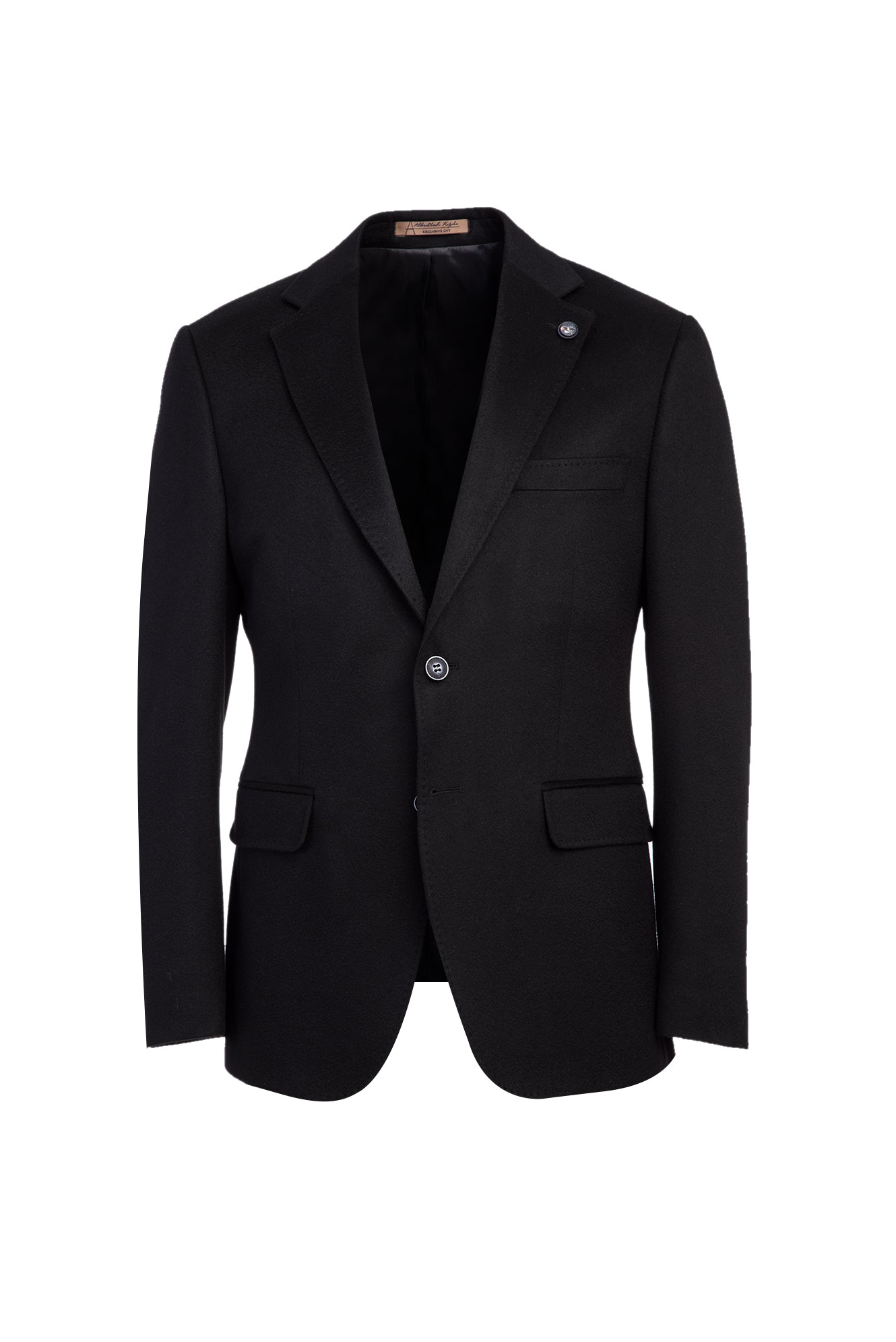 Siyah Slim Fit Dar Kesim Kaşmir Ceket