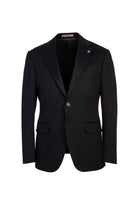 Siyah Slim Fit Dar Kesim Kaşmir Ceket