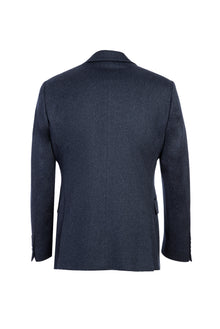 Havacı Mavi Regular Fit Klasik Kaşmir Ceket