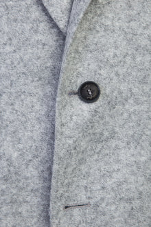 Açık Gri Slim Fit Dar Kesim Örme Ceket