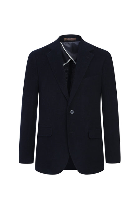 Siyah 7 Drop Slim Fit Dar Kesim Yünlü Örme Ceket-Abdullah Ki??l?