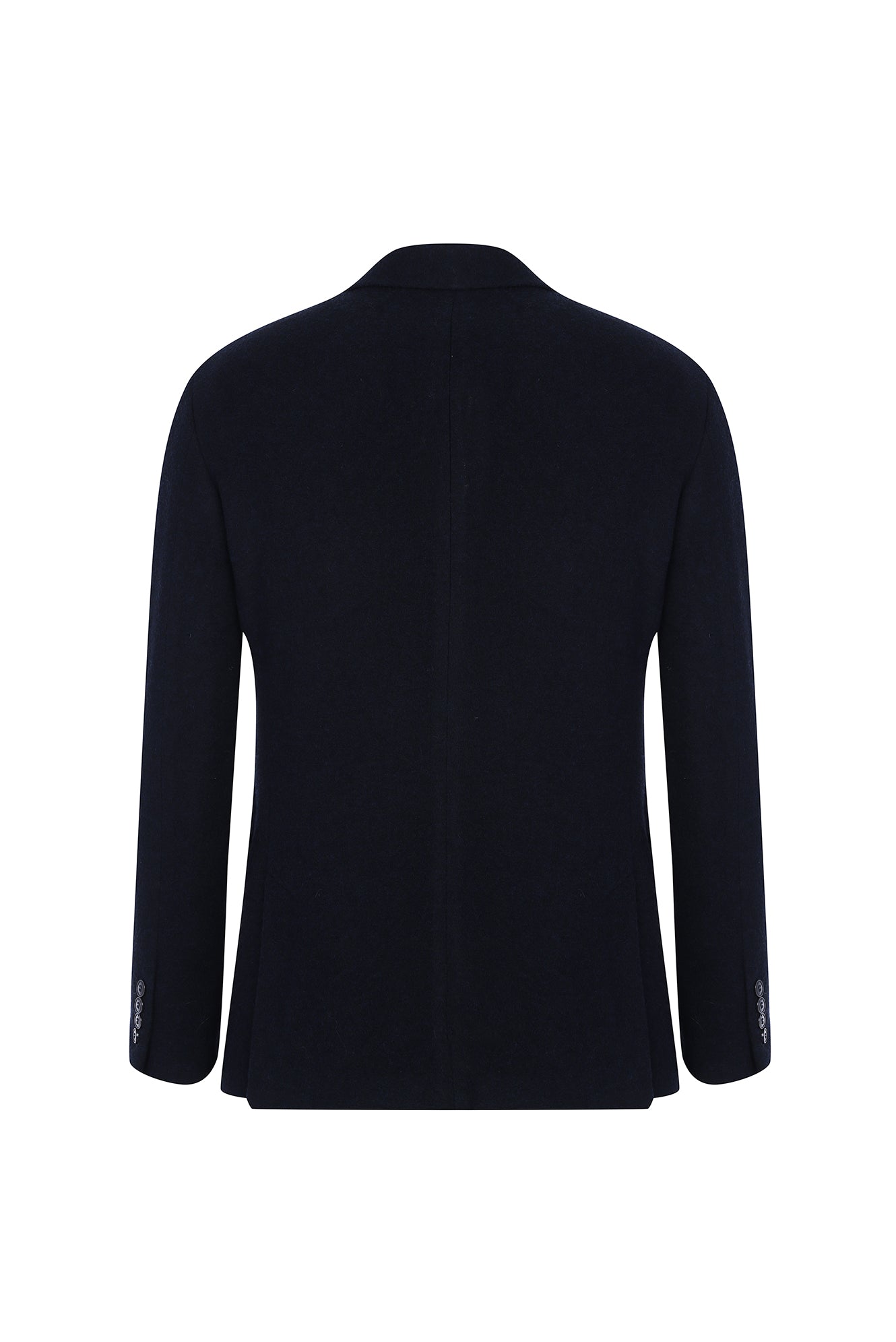 Siyah 7 Drop Slim Fit Dar Kesim Yünlü Örme Ceket-Abdullah Ki??l?