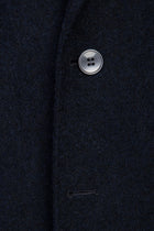 Siyah 7 Drop Slim Fit Dar Kesim Yünlü Örme Ceket-Abdullah Ki??l?