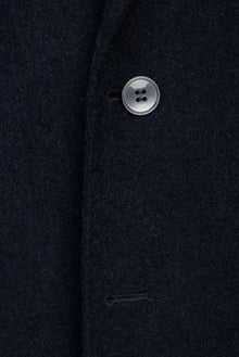 Siyah 7 Drop Slim Fit Dar Kesim Yünlü Örme Ceket-Abdullah Ki??l?