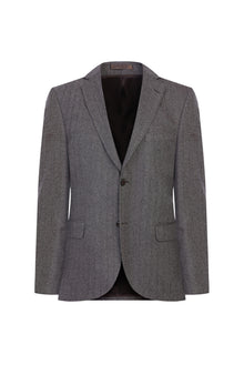 Orta Kahve Relaxed Fit Rahat Kesim Kaşmir Klasik Ceket