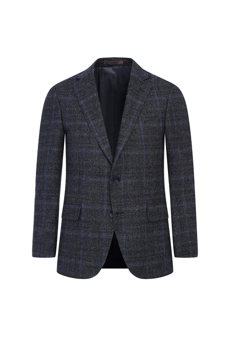 Koyu Füme 7 Drop Slim Fit Dar Kesim Ceket-Abdullah Ki??l?