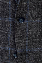Koyu Füme 7 Drop Slim Fit Dar Kesim Ceket-Abdullah Ki??l?