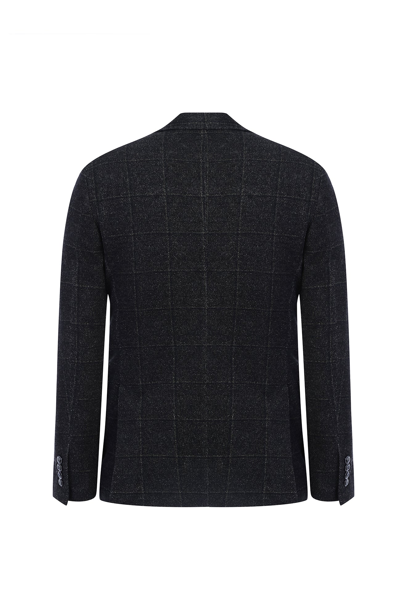 Orta Kahve Regular Fit Desenli Örme Pamuklu Ceket