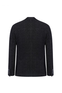 Orta Kahve Regular Fit Desenli Örme Pamuklu Ceket