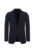Orta Lacivert 7 Drop Slim Fit Dar Kesim Spor Ceket-Abdullah Ki??l?