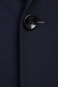 Orta Lacivert 7 Drop Slim Fit Dar Kesim Spor Ceket-Abdullah Ki??l?