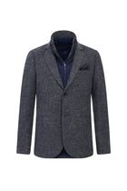 Açık Kahve  Slim Fit Dar Kesim Dik Yaka Yünlü Ceket