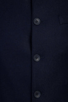 Koyu Lacivert Dik Yaka Slim Fit Dar Kesim Ceket