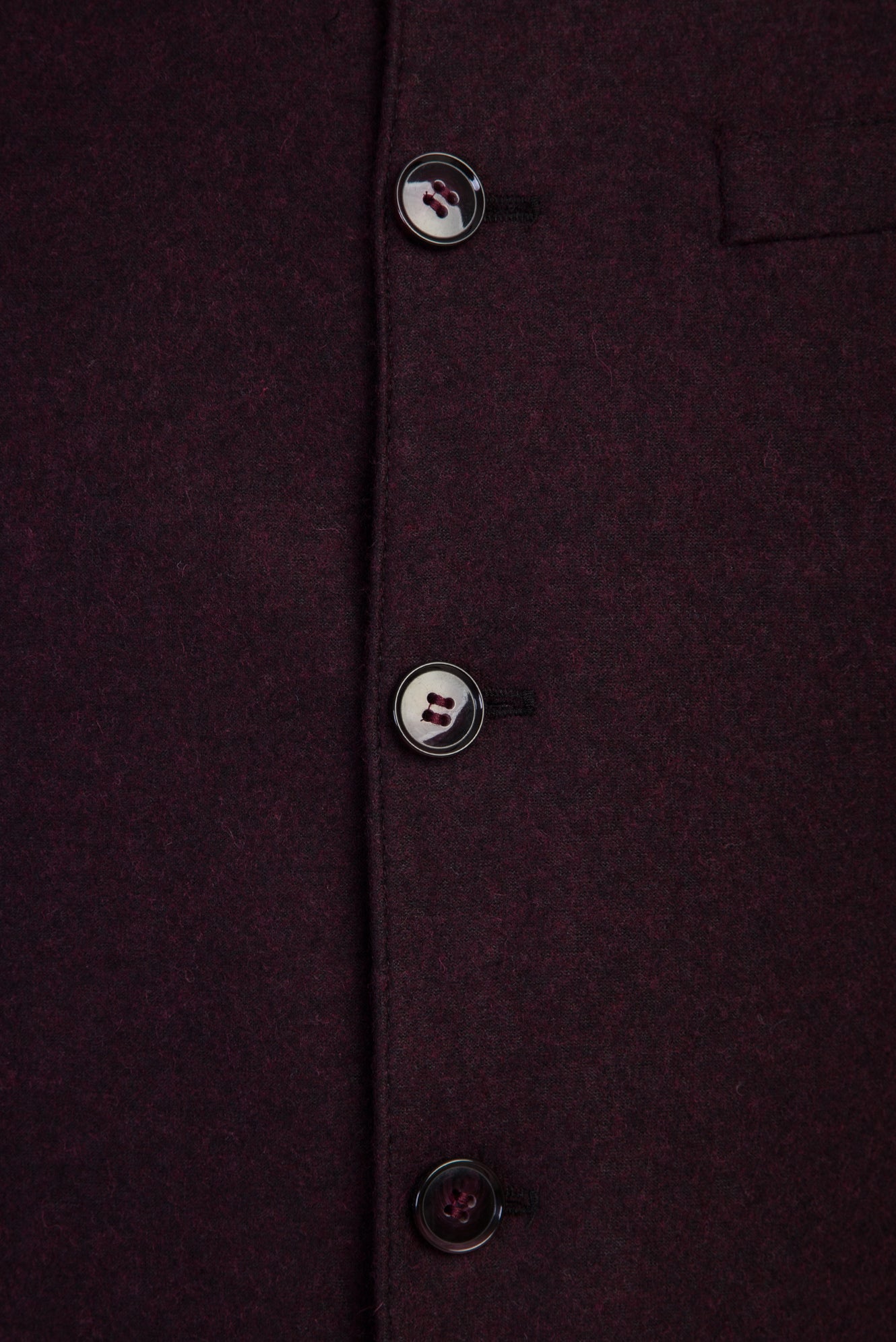 Şarap Bordo Dik Yaka Slim Fit Dar Kesim Ceket