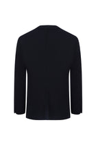 Orta Lacivert 7 Drop Slim Fit Dar Kesim Yünlü Örme Ceket-Abdullah Ki??l?
