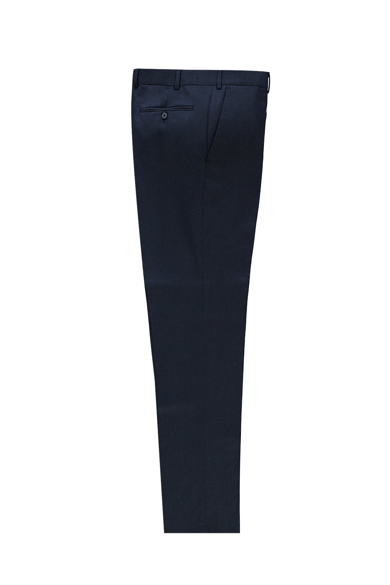 Koyu Mavi  Regular Fit Kaşmirli Flanel Kumaş Pantolon