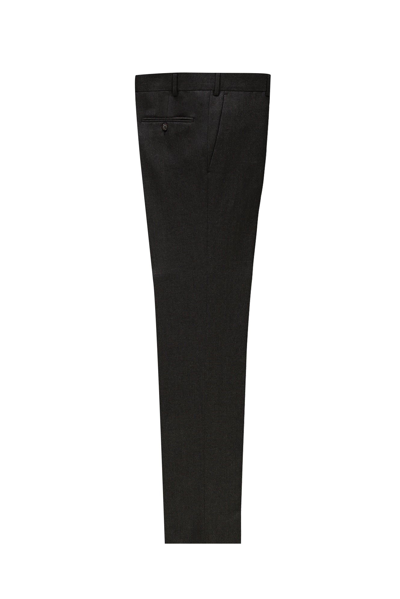 Koyu Kahve Regular Fit Kaşmirli Flanel Kumaş Pantolon