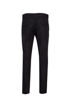 Siyah Slim Fit Dar Kesim Likral? Kanvas / Chino Pantolon-Abdullah Ki??l?