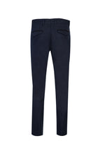 Koyu Lacivert Regular Fit Likralı Kanvas / Chino Pantolon
