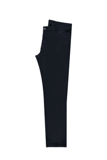 Koyu Lacivert Relax Fit Rahat Kesim Likralı Kanvas / Chino Pantolon