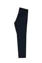 Koyu Lacivert Relax Fit Rahat Kesim Likralı Kanvas / Chino Pantolon