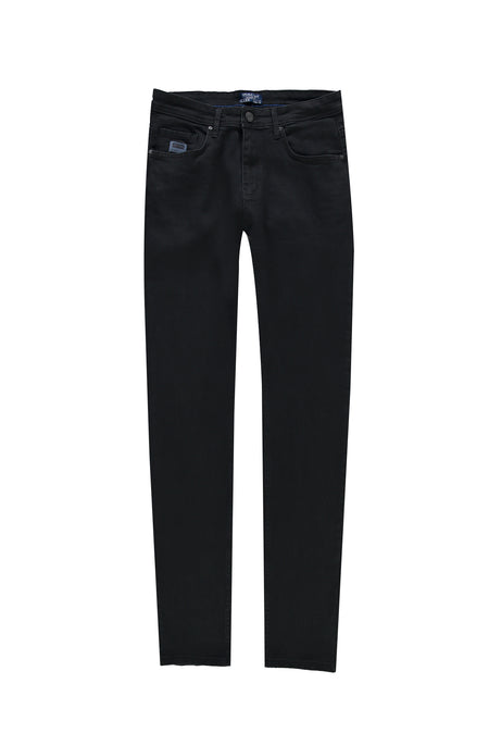 Siyah Slim Fit Dar Kesim Likral? Denim Pantolon-Abdullah Ki??l?